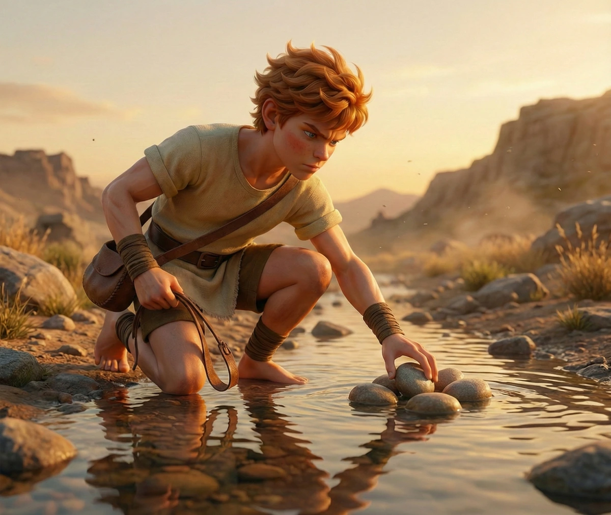 David at the stream - the long road of the chosen one