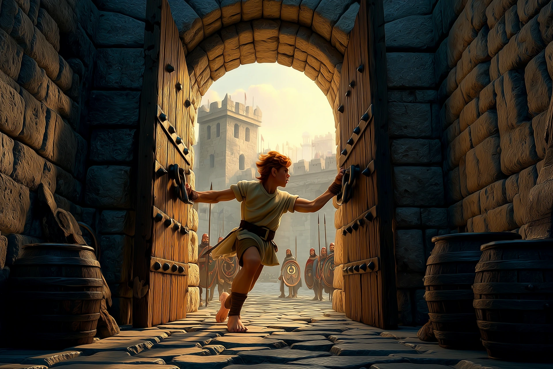 Before the Crown — David at the city gates